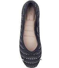 Me Too Saylor Dotted Mesh Ballet Bow Flats