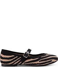 Me Too Serenity Zebra Print Mesh Mary Jane Ballet Flats