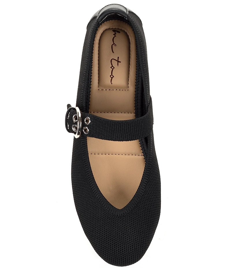Me Too Vessie Stretch Knit Mary Jane Flats