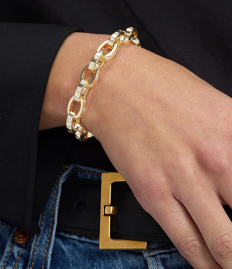 Melinda Maria Ashley Chain Link Line Bracelet