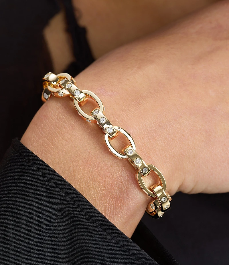 Melinda Maria Ashley Chain Link Line Bracelet