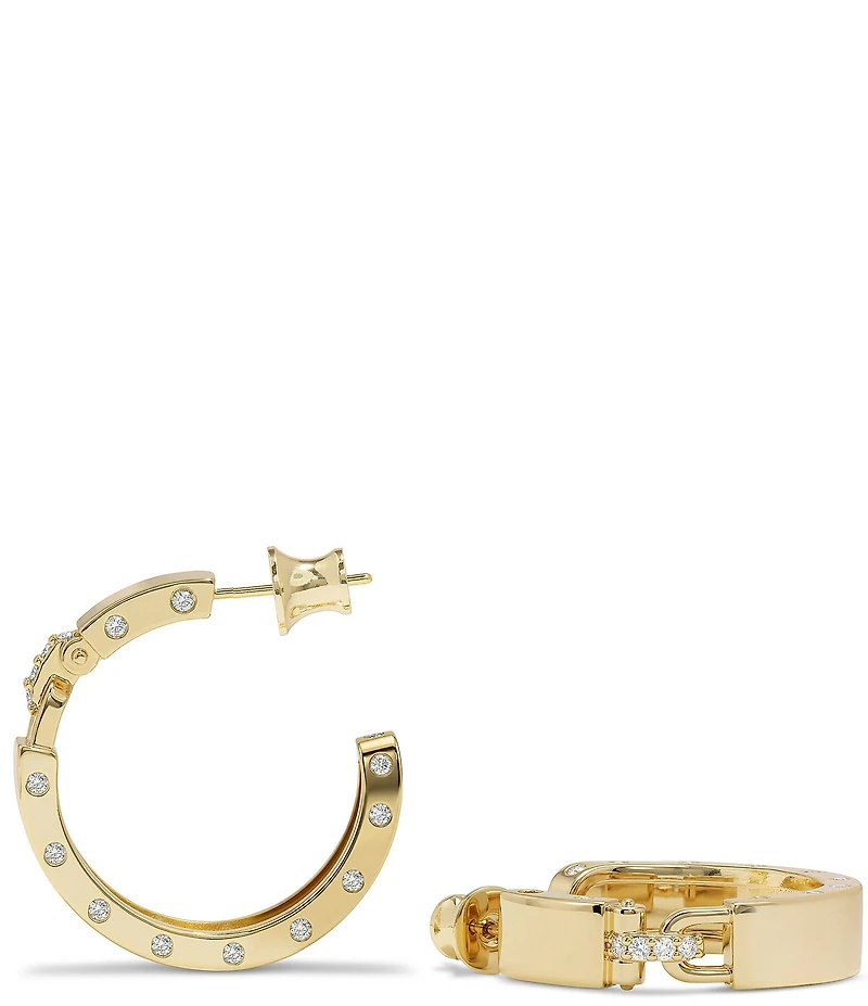 Melinda Maria Ashley Lock Hoop Earrings