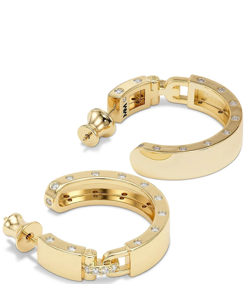 Melinda Maria Ashley Lock Hoop Earrings