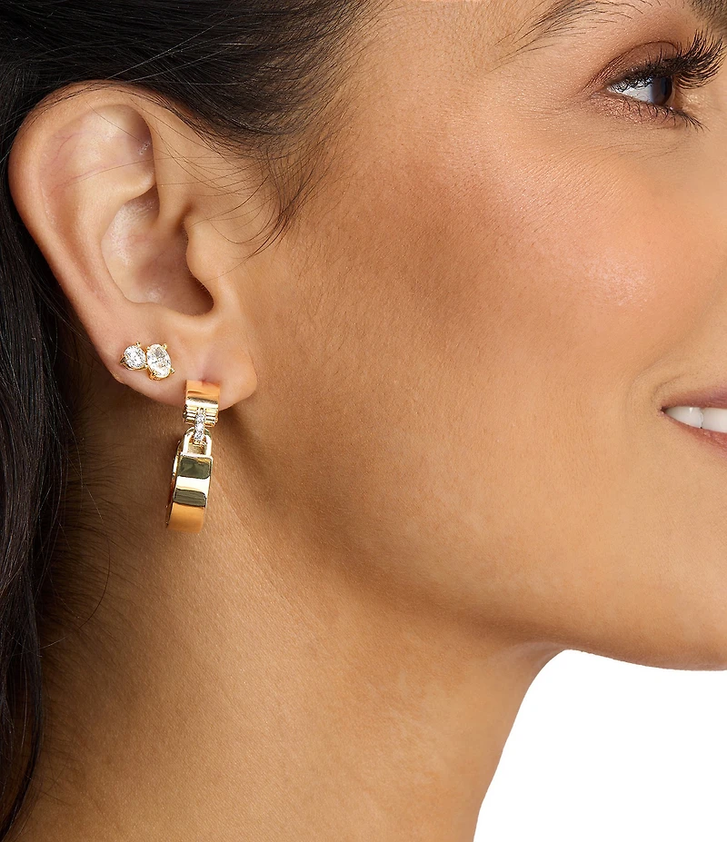 Melinda Maria Ashley Lock Hoop Earrings