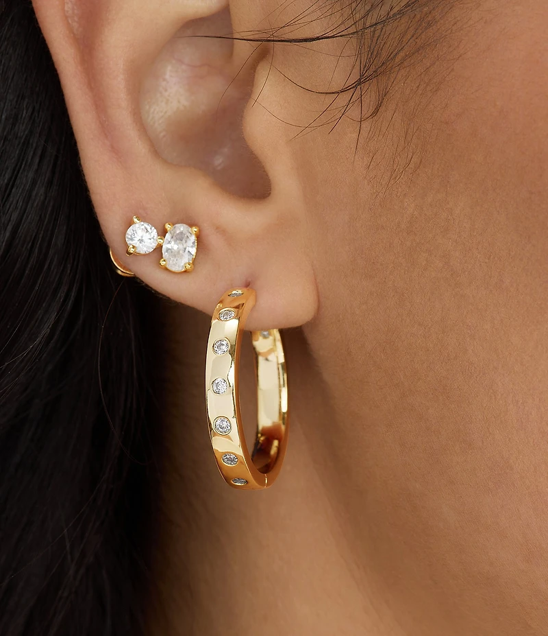 Melinda Maria Ashley Reversible Hoop Earrings