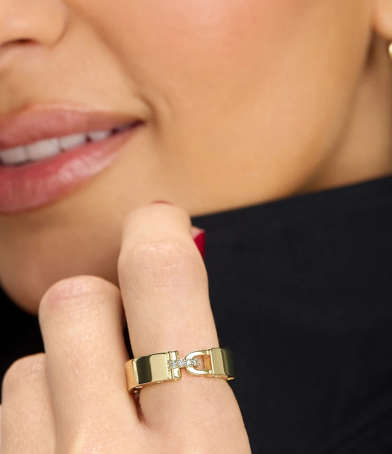 Melinda Maria Ashley Smooth Lock Ring