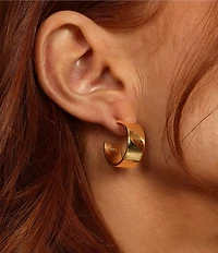 Melinda Maria Atlas 0.75#double; Puffy Hoop Earrings