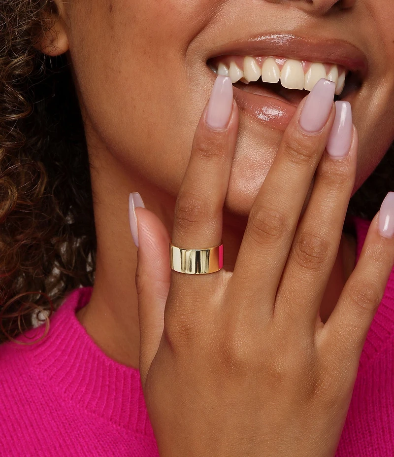 Melinda Maria Atlas Thick Band Ring