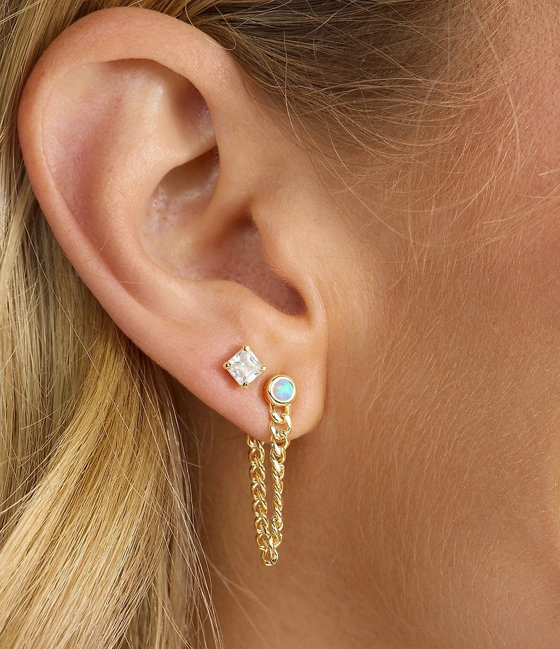 Melinda Maria Baby Julian Front Back Soft Hoop Earrings