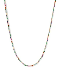 Melinda Maria Baby Not Your Basic Rainbow Tennis Necklace