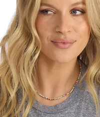 Melinda Maria Baby Not Your Basic Rainbow Tennis Necklace