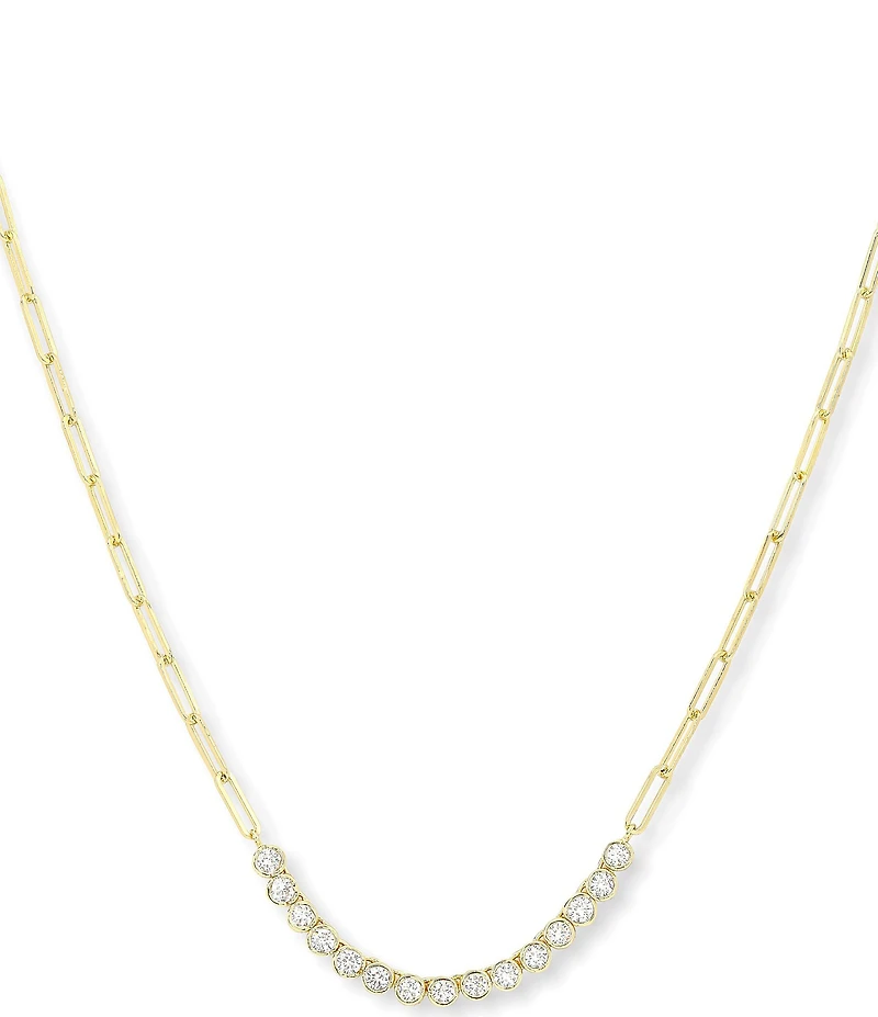 Melinda Maria Baroness Sam Tennis Chain Collar Necklace