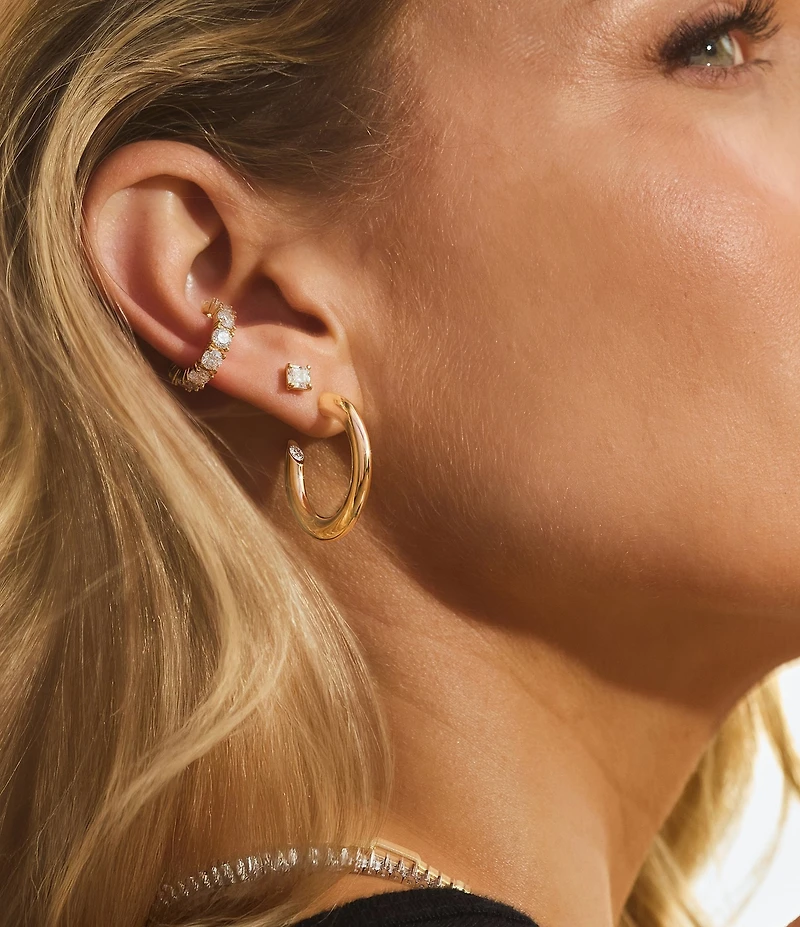 Melinda Maria Beacon Hoop Earrings