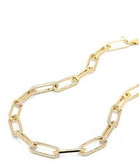 Melinda Maria Carrie Pave Chain Necklace