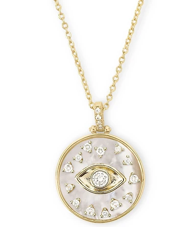 Melinda Maria Evil Eye Pendant Necklace
