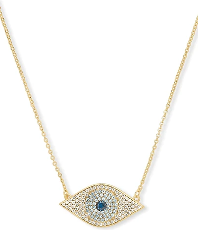 Melinda Maria Evil Eye Short Pendant Necklace
