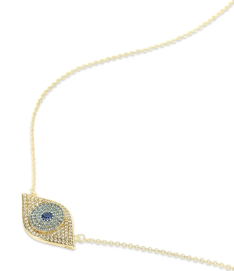 Melinda Maria Evil Eye Short Pendant Necklace