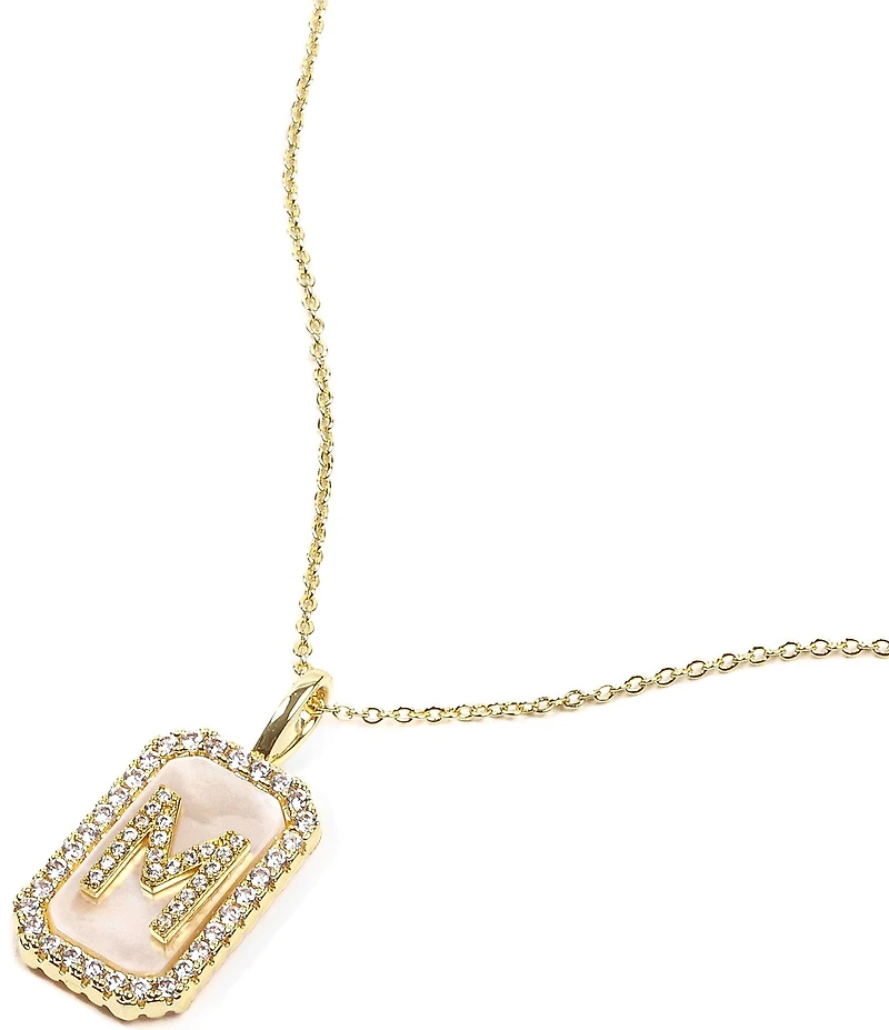 Melinda Maria Gold Initial Short Pendant Necklace