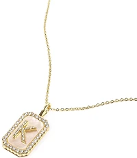Melinda Maria Gold Initial Short Pendant Necklace