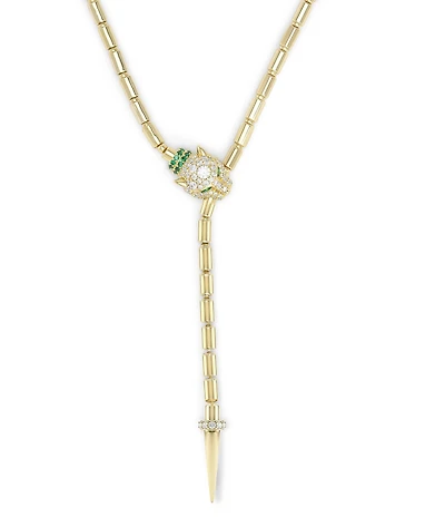 Melinda Maria Jaguar Bolo Lariat Necklace
