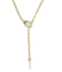 Melinda Maria Jaguar Bolo Lariat Necklace