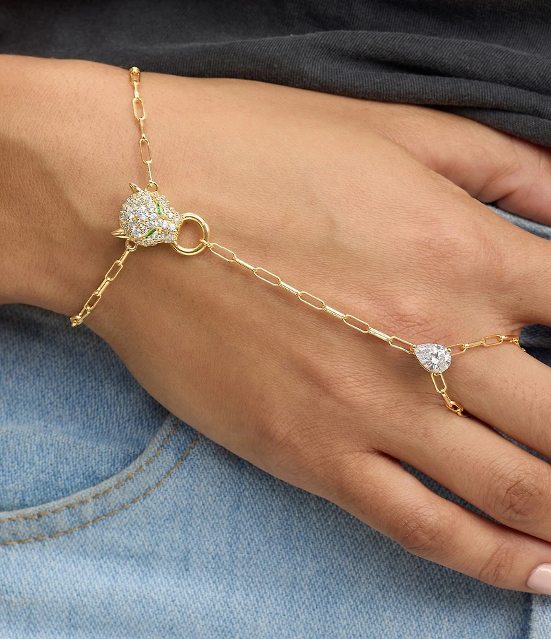 Melinda Maria Jaguar Hand Chain Bracelet