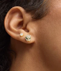 Melinda Maria Jaguar Pave Stud Earrings