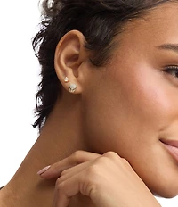 Melinda Maria Jaguar Pave Stud Earrings