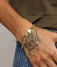 Melinda Maria Julian Cuban Chain Bracelet
