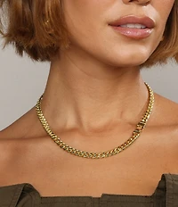 Melinda Maria Julian Cuban Chain Necklace