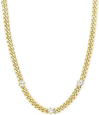 Melinda Maria Julian Triple Diamond Chain Necklace