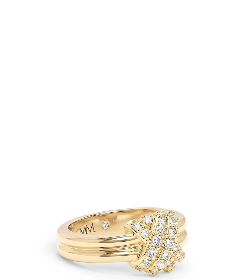 Melinda Maria Knot Crossed Ring