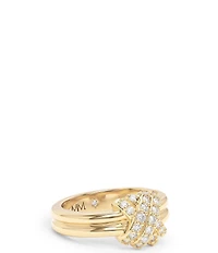Melinda Maria Knot Crossed Ring