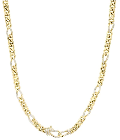Melinda Maria Knot Figaro Chain Necklace