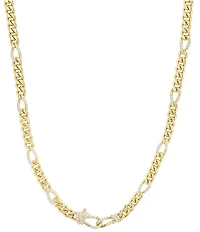 Melinda Maria Knot Figaro Chain Necklace