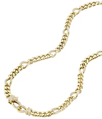 Melinda Maria Knot Figaro Chain Necklace