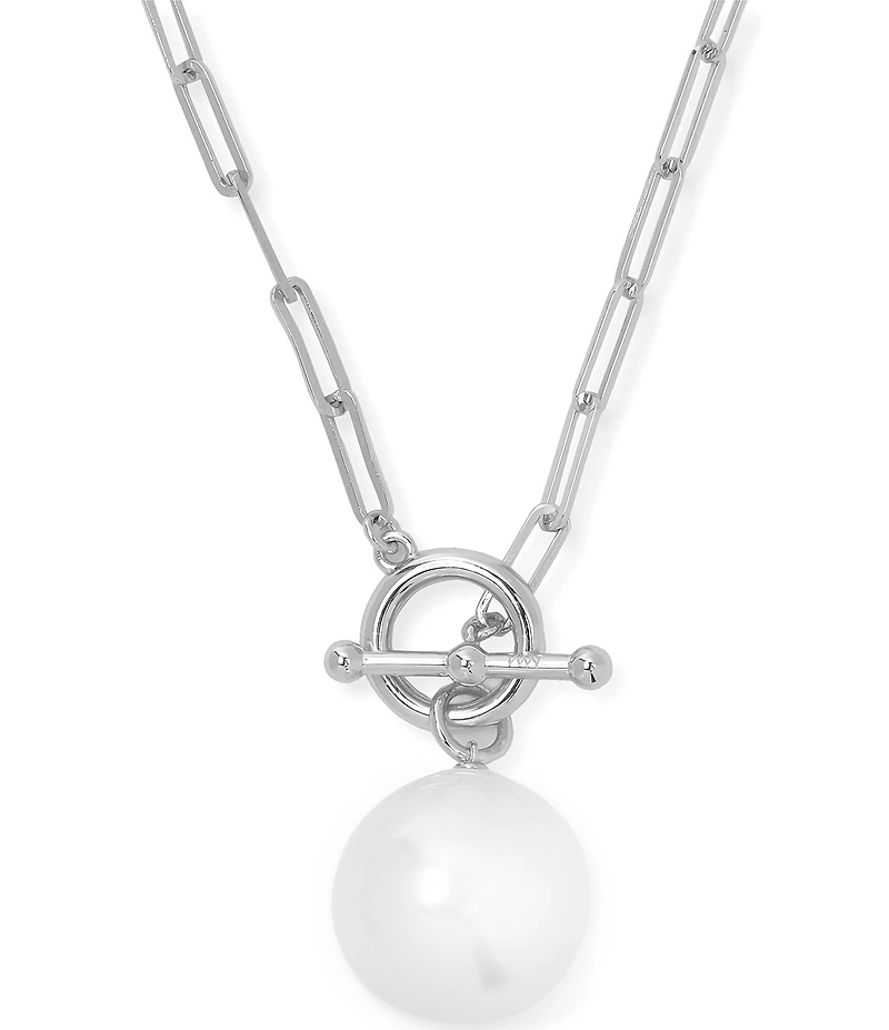 Melinda Maria Life's A Ball Pearl Short Chain Pendant Necklace