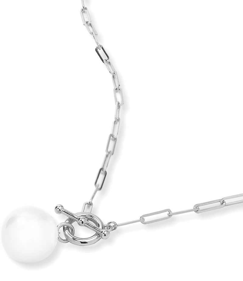 Melinda Maria Life's A Ball Pearl Short Chain Pendant Necklace