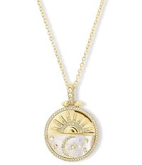 Melinda Maria New Beginnings Medallion Short Pendant Necklace