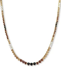 Melinda Maria Not Your Basic Graduated Ombre Tennis Necklace