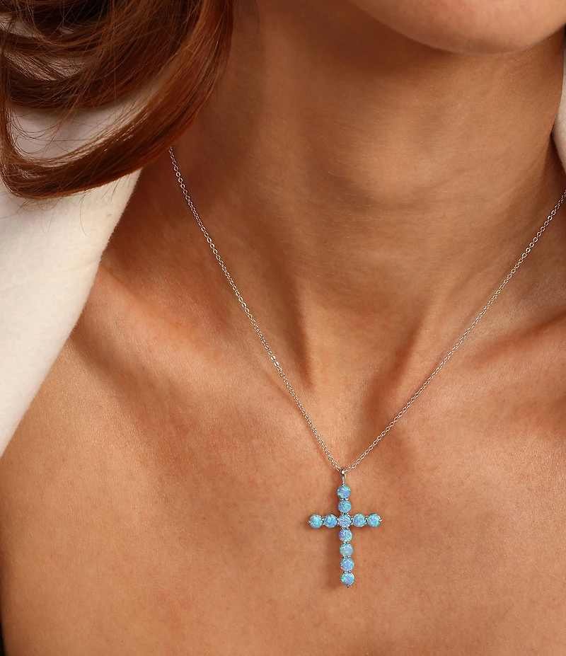 Melinda Maria Oh She Fancy Cross Short Pendant Necklace