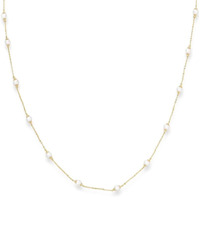 Melinda Maria Perfect Pearl Infinity Collar Necklace