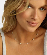 Melinda Maria Perfect Pearl Infinity Collar Necklace