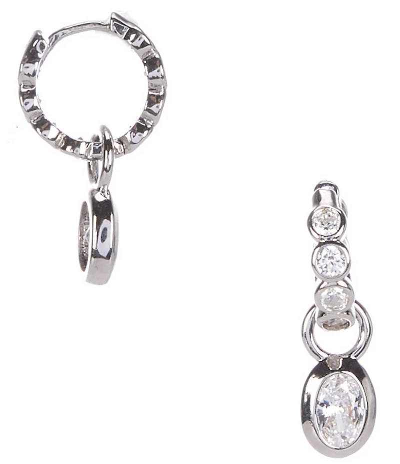 Melinda Maria She's a Boss Huggie Hoop Drop Earrings