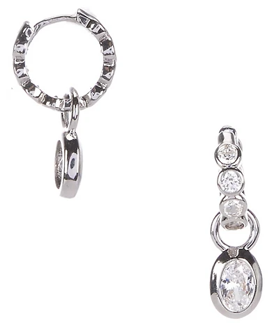 Melinda Maria She's a Boss Huggie Hoop Drop Earrings