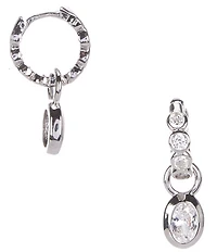 Melinda Maria She's a Boss Huggie Hoop Drop Earrings