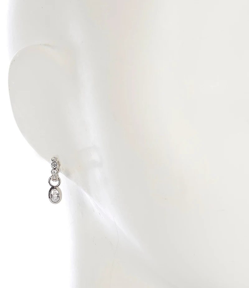 Melinda Maria She's a Boss Huggie Hoop Drop Earrings