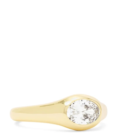 Melinda Maria She's a Boss Signet Band Ring