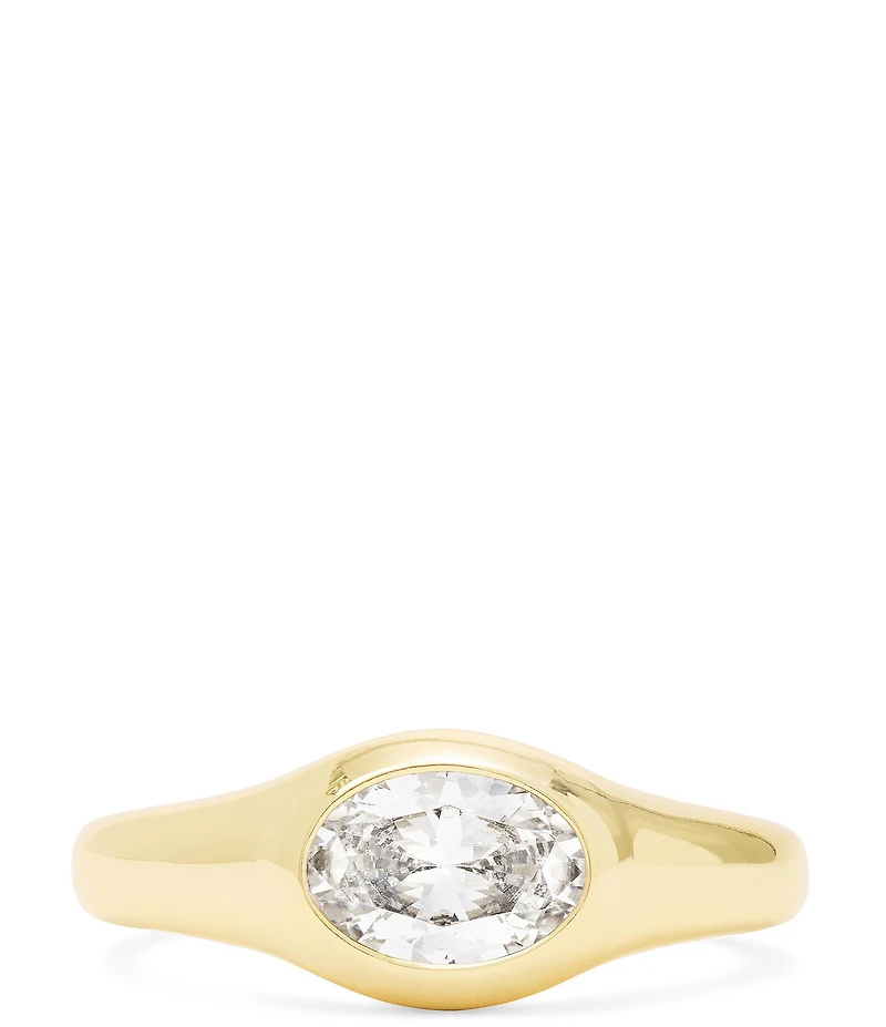 Melinda Maria She's a Boss Signet Band Ring