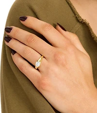 Melinda Maria She's a Boss Signet Band Ring